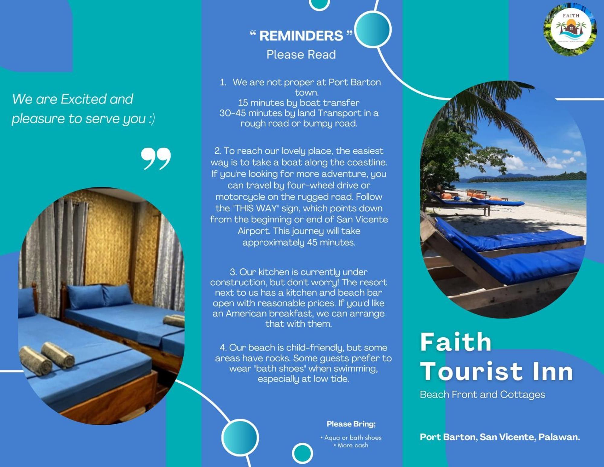 סן ויסנטה Faith Tourist Inn מראה חיצוני תמונה