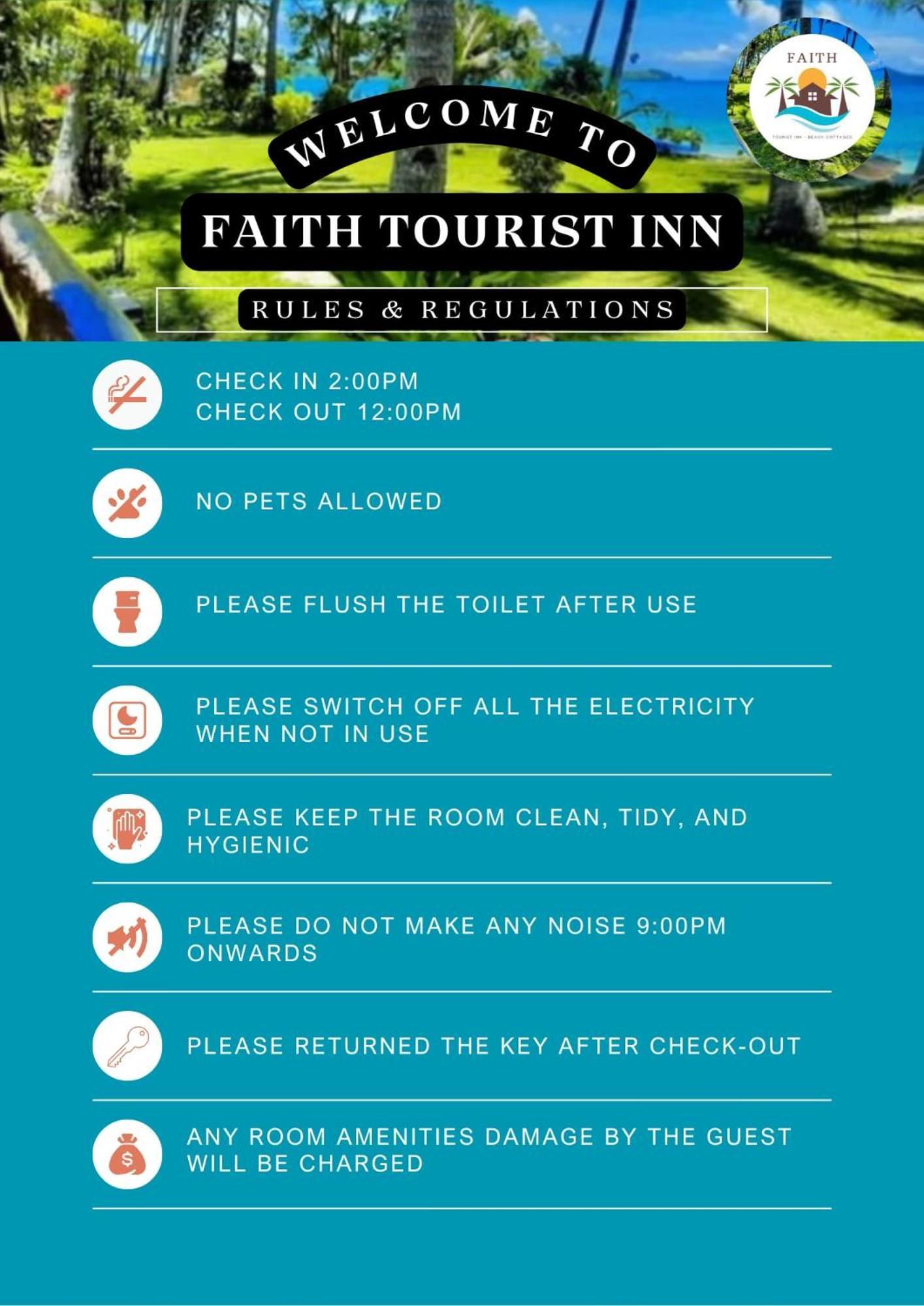 סן ויסנטה Faith Tourist Inn מראה חיצוני תמונה